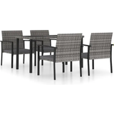 Armlæn Havemøbelsæt vidaXL 3065713 Havemøbelsæt, 1 borde inkl. 4 stole