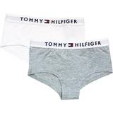 L Trusser Børnetøj Tommy Hilfiger Logo Panties 2-pack - Gray Melange (UG0UG004630TE)
