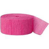 Pink Silke- & Crepepapir Unique Party Crepe Paper Streamer Hot Pink 24.6m