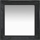 Firkantet - Hvid Spejle vidaXL Baroque Vægspejl 60x60cm