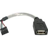 Grå - Han – Hun - USB-kabel Kabler StarTech USB A-USB 4-Pin M-F Adapter