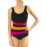 54 - Polyamid Badetøj Wiki Bianca Classic Swimsuit -Black/Red