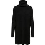 L - Nylon Kjoler Only Jana Long Knitted Dress - Black