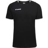 XS T-shirts Børnetøj Hummel Kid's Authentic Poly Jersey T-shirt - Black/White