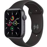 Apple Søvnaflæsning - iPhone Smartwatches Apple Watch SE 2020 44mm Aluminium Case with Sport Band