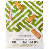 Sukkerfrie Kiks, Knækbrød & Skorper Clearspring Økologisk Japansk Ris Crackers 50g