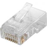 Netværkskabler - Transparent MicroConnect RJ45 Cat6a Mono Adapter 10 Pack