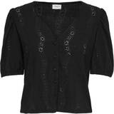 Tøj Jacqueline de Yong Carmen 2/4 Button Top - Black