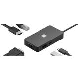 Microsoft Sort Kabler Microsoft USB C - RJ45/USB A/VGA/HDMI Adapter