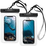 Sort Vandtætte covers Spigen A601 Smartphone Fully Waterproof Case upto 6.9-inch 2-Pack