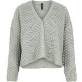 Y.A.S Dame - Nylon Overdele Y.A.S Mountain Knitted Cardigan - Shadow