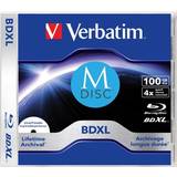 Cd r 100 stk Verbatim M-Disc 4x BD-R XL 100GB 1-pack Slimcase