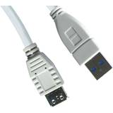 3,0 - Hvid - USB A-USB A - USB-kabel Kabler Sandberg USB A-USB A M-F 3.0 2m