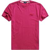 Superdry Vintage Logo Embroided Short Sleeve T-shirt - Mottled Magenta