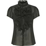 Flæse - Polyester Overdele Saint Tropez Lilly SS Shirt - Black