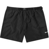 Nike Sort Badetøj Nike Belted Packable 5" Shorts - Black