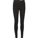 26 - Dame - Polyester Bukser & Shorts Noisy May Callie High Waist Skinny Fit Jeans - Black
