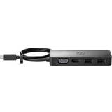 Kabeladaptere - USB C - VGA Kabler HP Travel USB C - HDMI/VGA/USB A Adapter