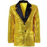 Widmann Sequin Jacket Gold with Black Collar