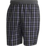adidas Classic Length Check Swim Shorts - Black/Grey Six