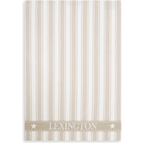 Lexington Icons Twill Waffle Striped Viskestykke Beige (70x50cm)