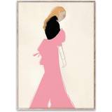 Pink Vægdekorationer Paper Collective Pink Dress Plakat 50x70cm