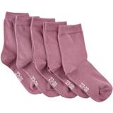 35/38 - Piger Undertøj Minymo Socks 5-pack - Dusky Orchid (5077-660)