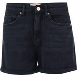 16 - Viskose Bukser & Shorts Only Regular Fitted Denim Shorts - Black/Black Denim