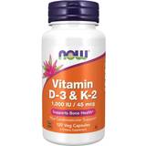 Now Foods C-vitaminer Vitaminer & Mineraler Now Foods Vitamin D3 & K2 1000iu 120 stk