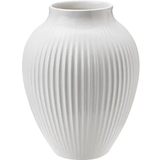 Gul Brugskunst Knabstrup Keramik Grooves Vase 12.5cm