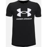 XS T-shirts Børnetøj Under Armour Boy's UA Sportstyle Logo Short Sleeve - Black (1363282-001)