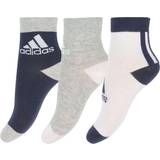 Adidas Drenge Undertøj adidas Junior Ankle Socks 3 Pairs - Legend Ink/Medium Grey Heather/White (H16378)