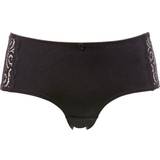 Trofé 48 - Polyamid Tøj Trofé Irene Lace Midi Panties - Black