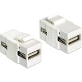 DeLock Keystone USB A-USB A 2.0 F-F Adapter