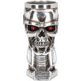 Sølv Drikkeglas Nemesis Now T-800 Terminator 2 Head Goblet Drikkeglas
