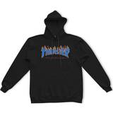Thrasher hoodie Thrasher Magazine Flame Logo Hoodie - Black/Blue