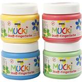 Mucki Hobbyartikler Mucki Mucki Soft Finger Paint 4-pack