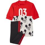 Disney Øvrige sæt Børnetøj adidas Infant Disney Mickey Mouse Summer Set - Vivid Red/White/Black (GT9475)