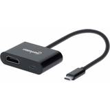 Manhattan Kabeladaptere - PVC Kabler Manhattan USB C-USB C/HDMI M-F 3.1 (Gen.1) Adapter