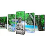 Træ Vægdekorationer vidaXL Buddha Vægdekorationer 200x100cm
