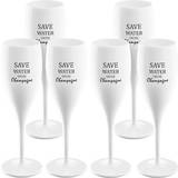 Koziol Cheers Save Water Drink Champagneglas 6stk