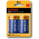 Kodak Batterier Batterier & Opladere Kodak Max Super Alkaline D 2-pack