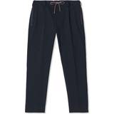 Moncler Bomuld Bukser & Shorts Moncler Drawcord Trousers - Night Blue