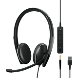 Sennheiser 3,5 mm - On-Ear Høretelefoner Sennheiser Adapt 165T USB ll