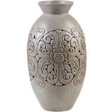 Grå - Ler Brugskunst Beliani Eleusis Vase 52cm