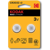 Kodak Batterier Batterier & Opladere Kodak Max Lithium CR2032 2-pack
