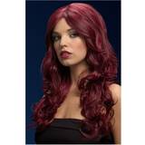 Lange parykker Smiffys Fever Nicole Wig Red Cherry