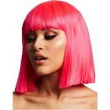Smiffys Fever Lola Wig Neon Pink