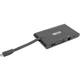 Tripp USB C - HDMI/VGA/RJ45/2xUSB C/2xUSB A 3.0/Memory Adapter 0.1m • Pris »
