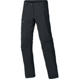 48 - Brun - Dame Bukser & Shorts Vaude Women's Farley Stretch T-Zip Zip-Off Pants - Black